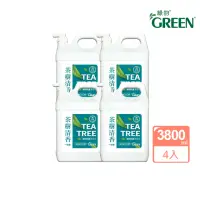 在飛比找momo購物網優惠-【Green 綠的】抗菌潔手乳3800mlx4桶(洗手乳 茶