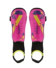 Classic Sport Youth Soccer Shinguards, Pink/Yellow/Black,Large NEW
