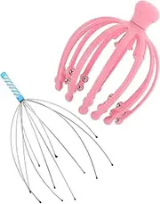 YOSADIER 1Set Octopus Head Scalp Massager with Claws Portable Massage Tool for Improved for Head Spa Relaxation