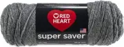 Red Heart Super Saver Yarn-Gray Heather E300B-400