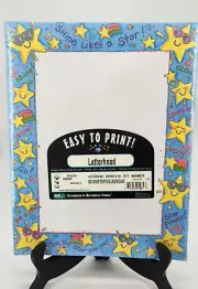 Letterhead Border Computer Printer Paper 100 Sheets 8.5x11" Teacher Star Sealed