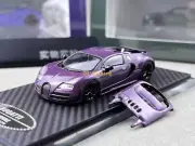 ZD Mortal 1:64 Purple Carbon Veyron SS Sports Model Diecast Metal Car BN