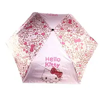 在飛比找樂天市場購物網優惠-小禮堂 Hello Kitty 抗UV折疊雨陽自動傘 折傘 