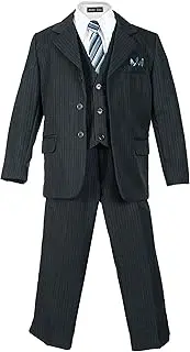 [Avery Hill] Boys Pinstripe Suit Set with Matching Tie Size 2T-20