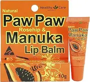 Healthy Care Paw Paw Rosehip and Manuka Honey Lip Balm - Hydrates and Protects Dry Lips with Natural Ingredients - 10g