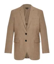 checked blazer 2,4,6,8 brown