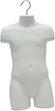 Generic White Children Torso Hanging Form Mannequin Model for Coats Sweaters Shop Market, 52cm