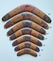 Boomerang Aboriginal Art Hand Made Hand Painted Australian Souvenirs