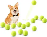 ZIYIZE Mini Tennis Balls, 15 Pack 2 inch Dog Tennis Balls, Easy Catching Pet Playing Ball for 2 inch Dog Ball Launcher