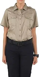 [5.11] Tactical Women's Class A Twill PDU Short Sleeve Shirt, Polyester-Cotton Fabric, Style 61158