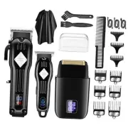 Hair Clippers for Men Zero Gapped T-Blade Trimmer Rechargeable Foil Shavers