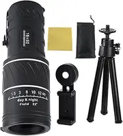 Monocular Telescope for Smartphone,16X52 Portable Monocular Telescope | High Powered Lightweight Outdoor Toy for Bird Watching Hiking Camping Learning World Exploration Activities