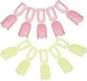 IWOWHERO 10pcs Manicure and Nail Removal Tools Nail Remover Polish Remover Cap Clip Nail Polish Remover Wrap Tool Nail Clip for Gel Nails Plastic Professional Nail Polish Remover Glue Clip