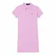 【RALPH LAUREN】RL POLO 經典刺繡小馬POLO衫上衣材質運動短袖連身洋裝-女-粉色(平輸品)