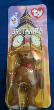 Ty Britannia the Bear McDonalds Beanie Baby with Errors on date/Oakbrook