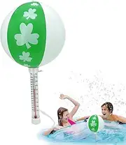 Pool Water Thermograph - Floating Temp Sensor Gauge | Easy to Read Temperature Test Equipment, Swimming Pond Accessories for Outdoor & Indoor
