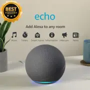 Echo (Newest Gen) | with Premium Sound, Smart Home Hub, and Alexa | Charcoal
