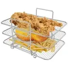 Detachable Baking Dehydrator Rack 3-Layers Air Fryer Shelf Baking Pan Oven