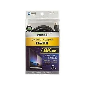 Sanwa Supply Ultra High Speed ​​HDMI Cable 5m black 8K 4K model KM-HD20-U50