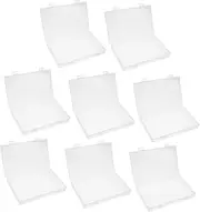 Kisangel Photo Storage Boxes Plastic Storage Boxes Easy to Open Fill Close Snap-Hook Locking Mechanism Round Edges