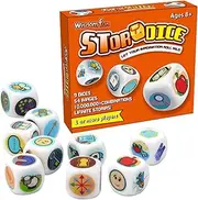 Story Time Dice, 9X Storytelling Cubes, 4.33x3.94x0.98 Inches Endless Creative Narrative, 54 Iconic Image Dice, Imaginative Play, Fun Family Game for Kids and Adults
