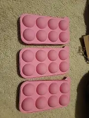 Reusable Ice cube Maker Silicone 8 Round Ball Shape Space Saving