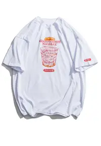 在飛比找ZALORA購物網優惠-個性杯麵印花短T恤HH9168