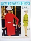 Vtg Uncut Vogue Couturier Design Pattern 2242 Michael of London 2 Pc Dress Sz 14