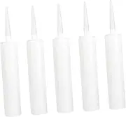 5 Pcs Glass Glue Empty Tube Home Supplies Refillable Sealant Caulking Tube
