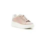 Blush Light Pink Sneakers Women's Platform Fashion Sneakers size 8 Time & Tru