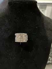 Paparazzi Rings- Exclusive Elegance - White Rhinestone -LOP