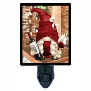 Decorative Photo Night Light, Wine Gnome, Kitchen Night Light