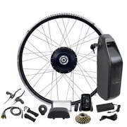 TDR 48V 750W Electric Bike Conversion Kit 27.5 Inch Rear Wheel Motor with 15AH Downtube Battery, Intelligent Display and E-Brake Levers