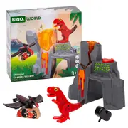 5pc Brio Dinosaur Erupting Volcano Kids/Childrens Interactive Play Toy 3y+
