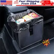 WATERPROOF Car Trash Can Litter Bin Garbage Bag Waste Storage Organizer Pocket