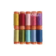 Aurifil Thread The Perfect Little Box of Colors 10 SMALL SPOOLS COTTON 50WT