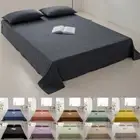 1PC Bed Sheet for Single Double King Queen Size Bed Cotton Flat Sheets Bedsheets