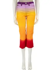 Sunset Gradient Denim Straight Leg Jeans