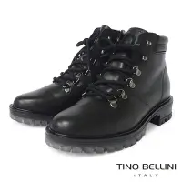 在飛比找Yahoo奇摩購物中心優惠-Tino Bellini 義大利進口帥勁休閒牛皮綁帶短筒靴-