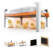Smart Chicken Coop Heater, 200 Watts Chick Brooder Heating Plate Built-in Ada...