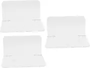 LOORGVEL 3pcs Acrylic Wall Mount Shelf for Security Cameras Speakers Clear Floating Bracket Easy Installation Modern Design Versatile Use for Home Decor