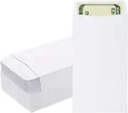 uxcell Money Envelope, 100 Pack 6.5" x 3.5" Cash Envelopes Money Holder Bags Budgeting Saving Challenge Letter for Gift Coins Checks Tickets Jewelry Passport Card, White