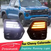 LED DRL for Chevy Colorado 2023+ Daytime Running Light Fog Lamp with Turn Signal