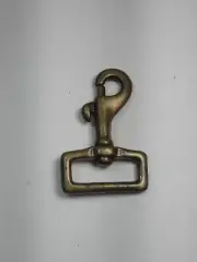 1" Swivel Eye Bolt Snap Hook - Antique Brass (QTY 1)
