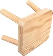 Milisten Portable Wooden Step Stool Lightweight and Sturdy Small Footstool for Kitchen Bathroom Office Outdoor Use for Shoe Changing and Convenient Seating