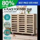 ALFORDSON Shoe Cabinet Storage Rack Organiser Drawer Shelf 30 pairs Wood