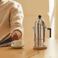 在飛比找蝦皮購物優惠-ALESSI摩卡壺圓頂單閥手衝濃縮咖啡意式家用鋁製設計師款咖