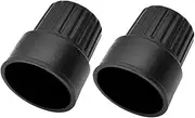 ETHZZLE 2pcs Caps Locking Air Chuck Tire Inflator Black Valve Stem Caps Metal Universal Auto Exterior Accessories Valve Cover Tapones para Llantas De Carro Black Pc