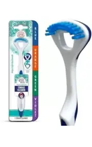 GuruNanda Dual Action Tongue Scraper (1 Pack), 2-in-1 Tongue Scraper NIP