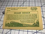 HO Champ Decals HO Scale HD-25R Passenger Scrolls Ornaments Red Set NIP